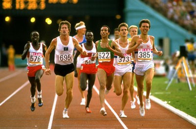 Said Aouita, campeón olímpico de 5.000 m. [Los Ángeles, 1984].