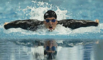 Ian Thorpe, especialista en la distancia de 200 m. [Sydney, 2003].
