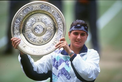 Conchita Martínez, campeona en Wimbledon.