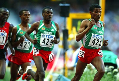 Haile Gebrselassie, subcampeón ...