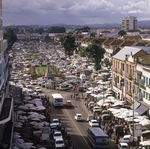 Antananarivo, la capital de Madagascar.
