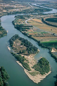 Isla del delta del Ebro cerca de Amposta (Tarragona).