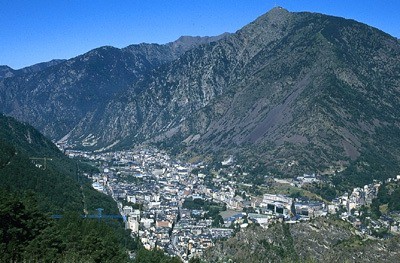 Andorra la Vella, la capital del país. 