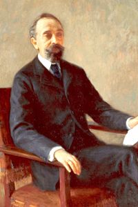 Joan Maragall, óleo de Ramón Pichot.