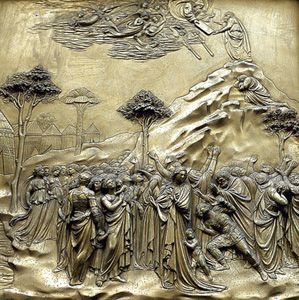 Puerta del Paraíso del Baptisterio de San Juan, en la catedral de Florencia.