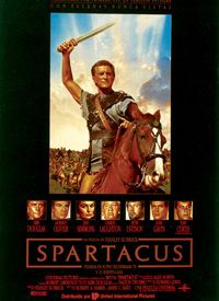 Cartel de la película Espartaco.
