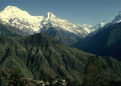 El monte Annapurna y su valle.
