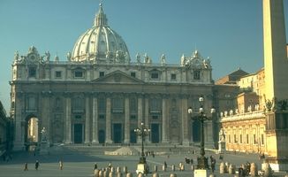 La Basílica de San Pedro del Vaticano.