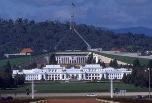 El Parlamento de Canberra, Australia. 