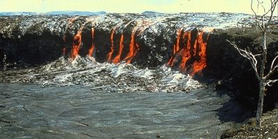 Río de lava.