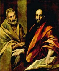 Pedro y Pablo, retratados por El Greco.