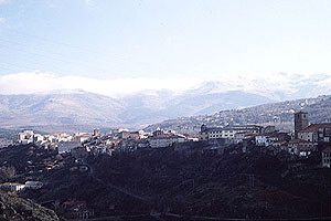 El pueblo de Béjar está situado a los pies de la sierra de Béjar (Salamanca).