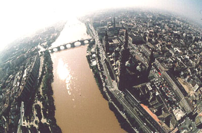 Vista aérea de Zaragoza.