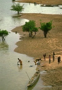 El río Niger a su paso por Malí.